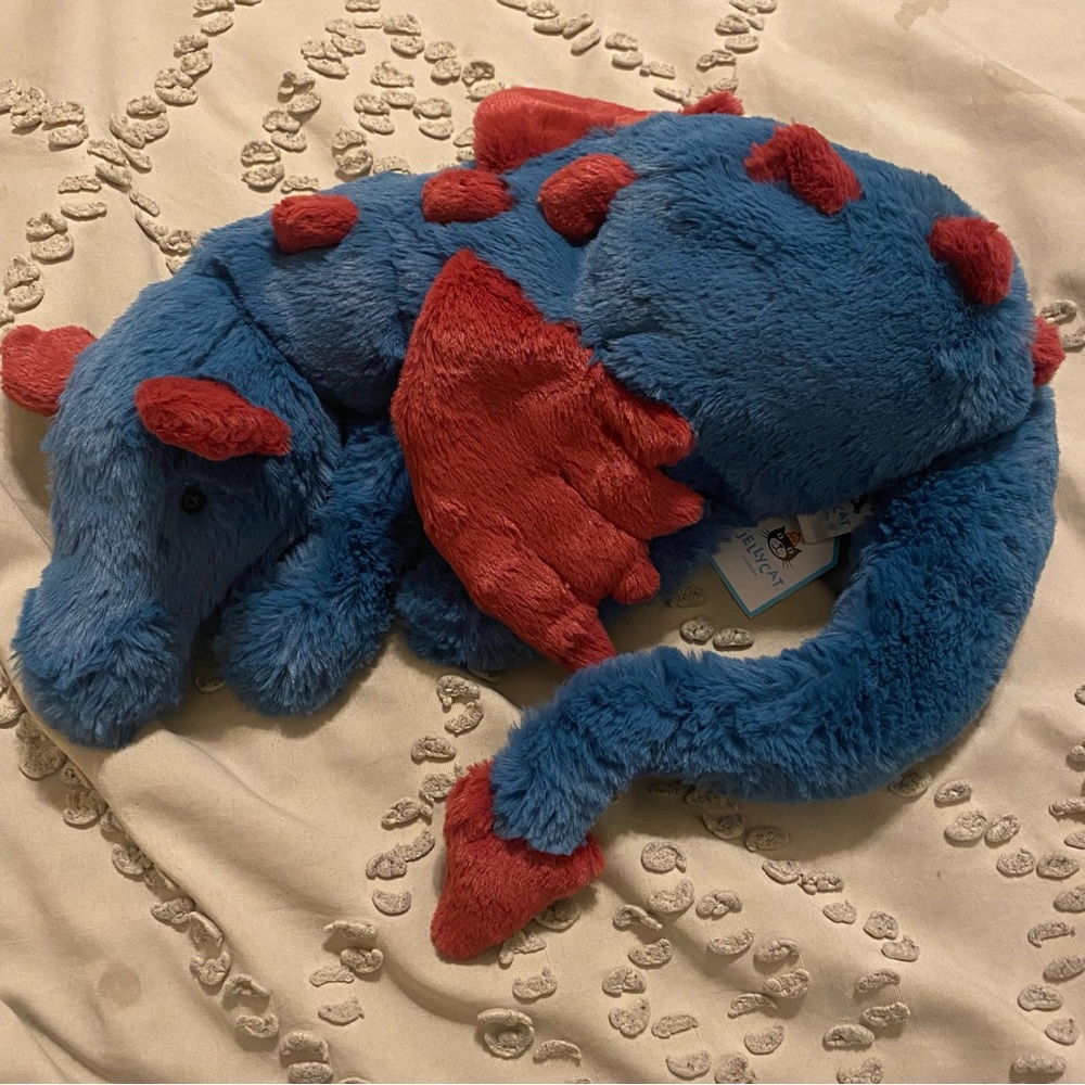 Jellycat Medium Dexter Dragon Plush NWT